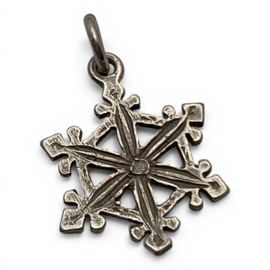Silver Snowflake Pendant - 2