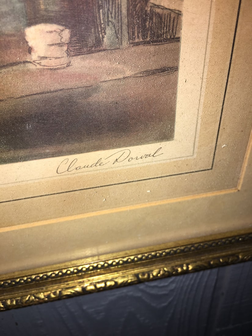 Framed Claude Dorval Print - 5