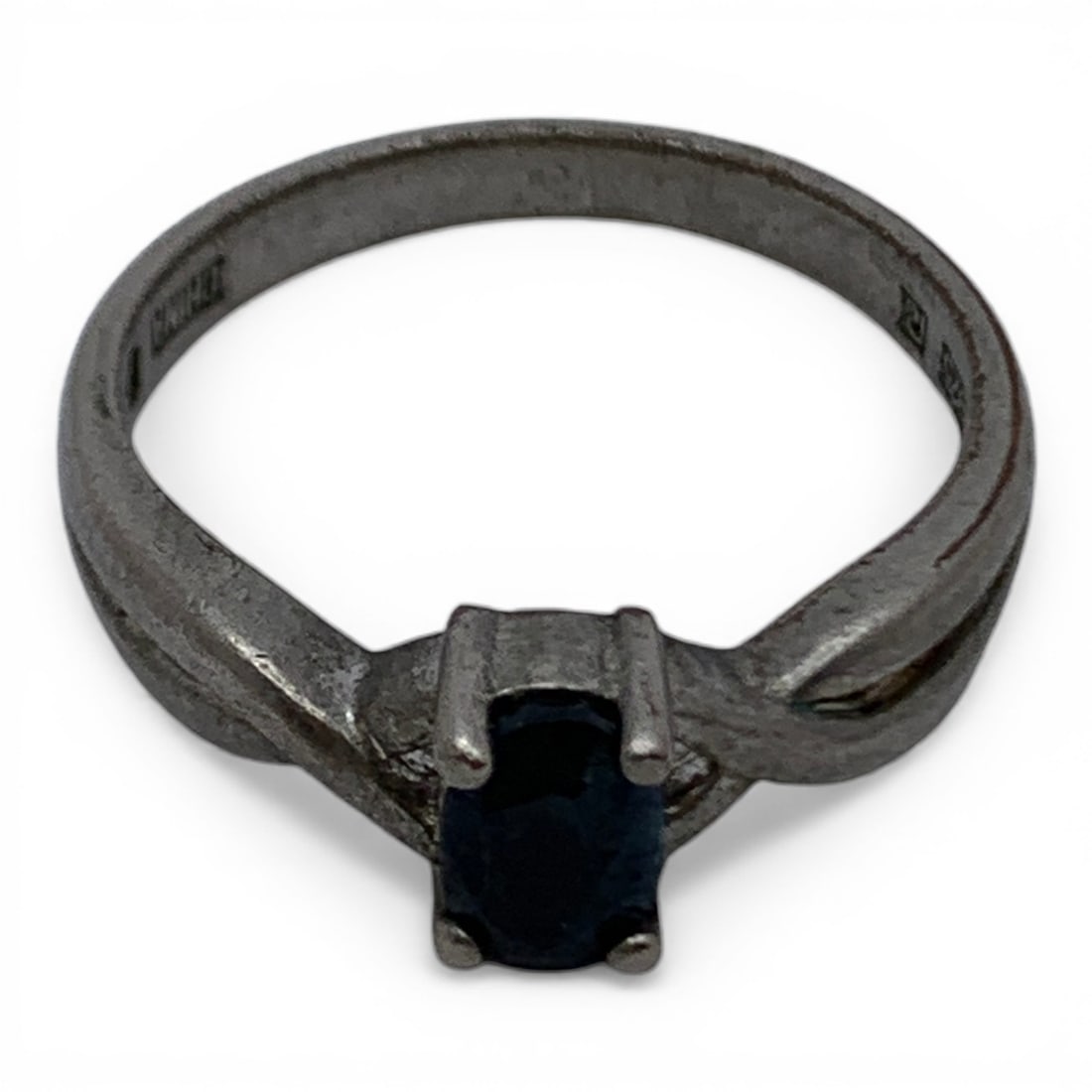 Sterling Silver & Sapphire Ring - 5