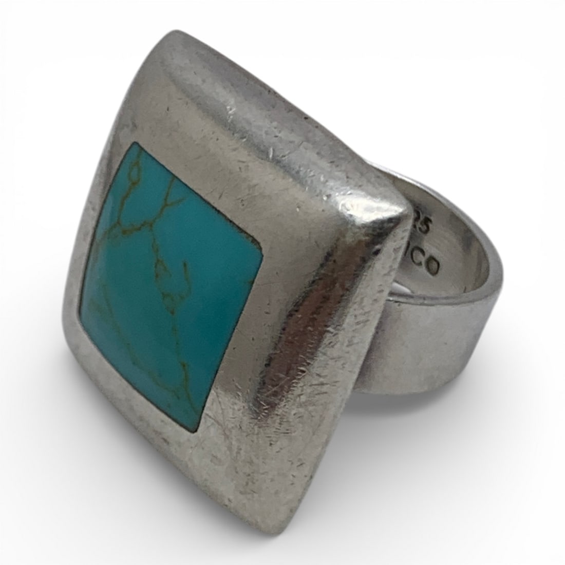 Sterling Silver & Turquoise Ring - 3
