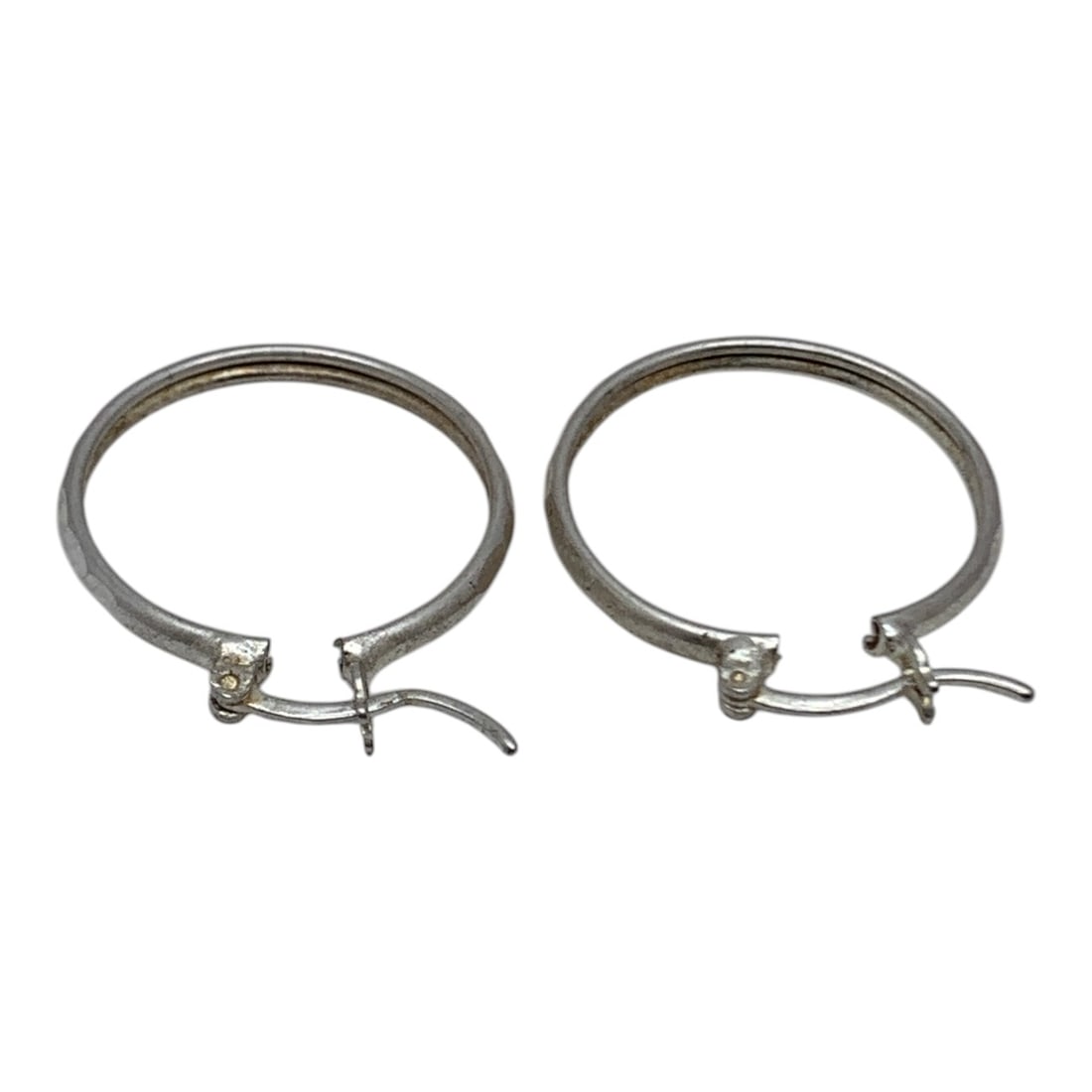 Sterling Silver Hoop Earrings - 2