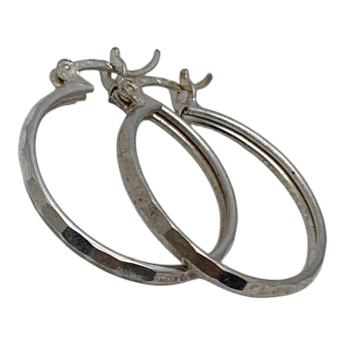 Sterling Silver Hoop Earrings - 3