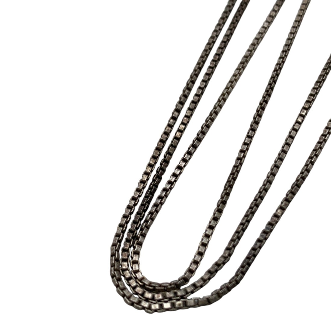 Sterling Silver Box Chain Necklace - 2