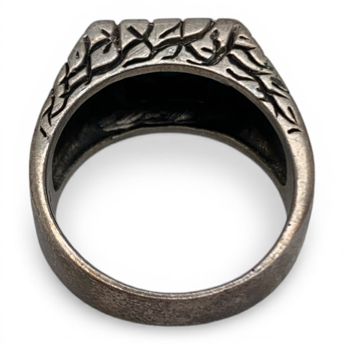 Sterling Silver & Blue Stone Ring - 2