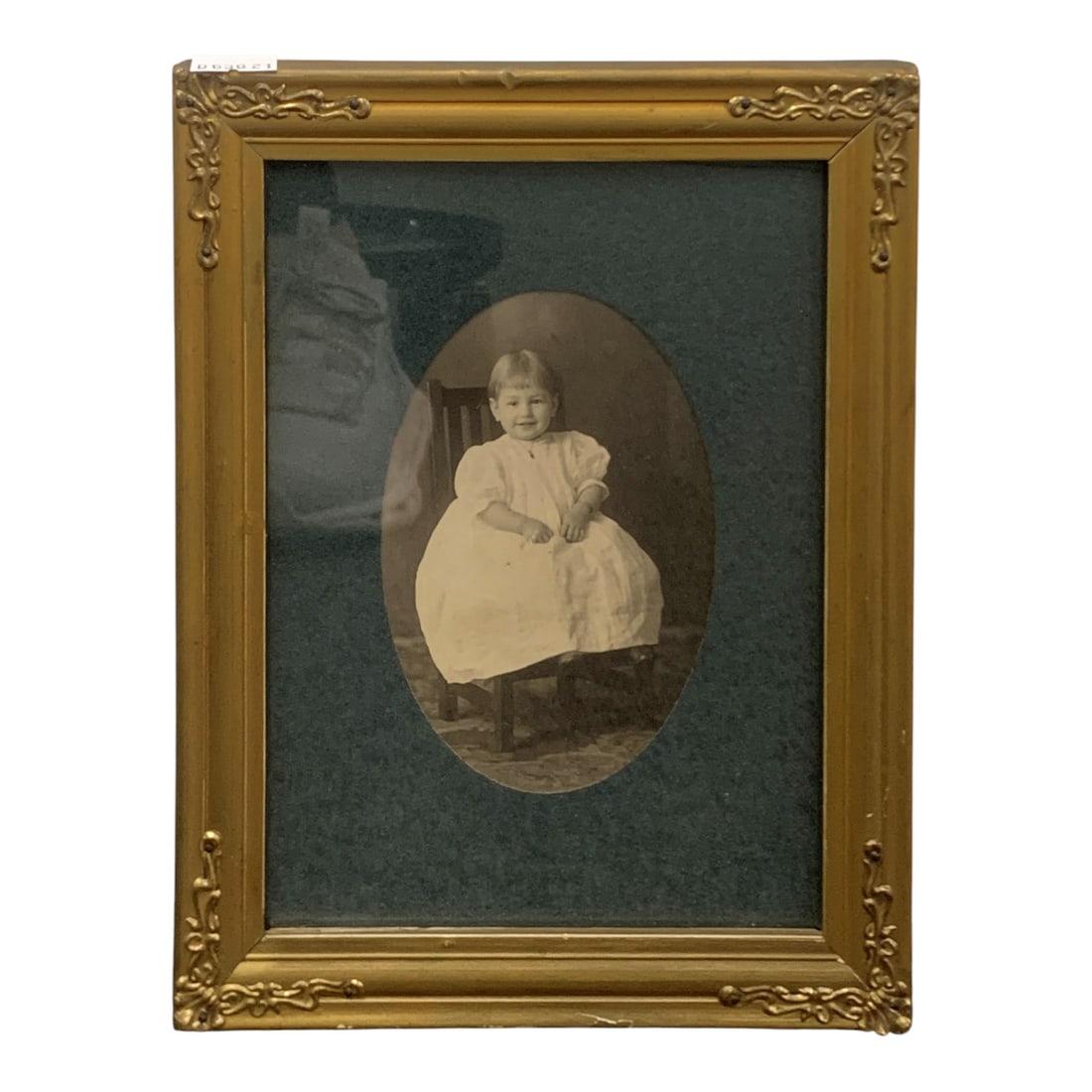 Photograph Of Child: Framed And Under Glass: 9.5" X 7.5".