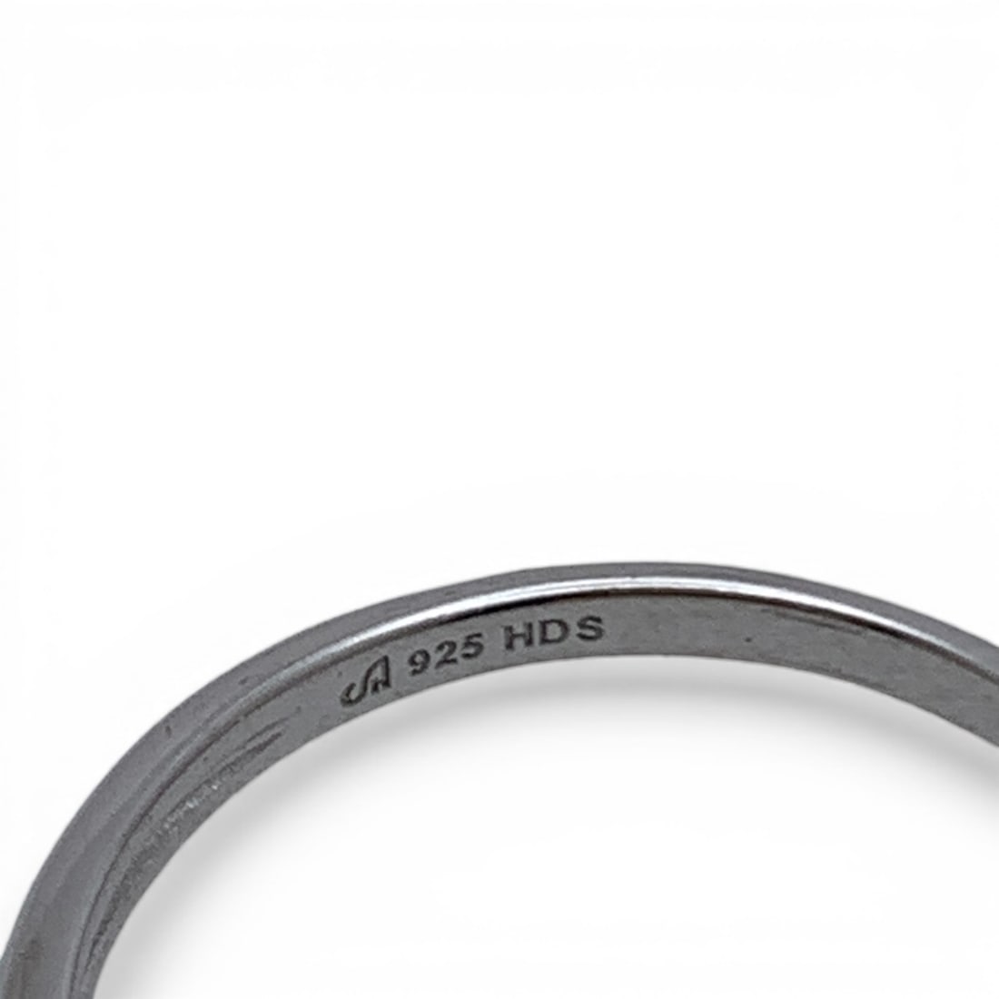 Sterling Silver Ring With Clear Stones - 6