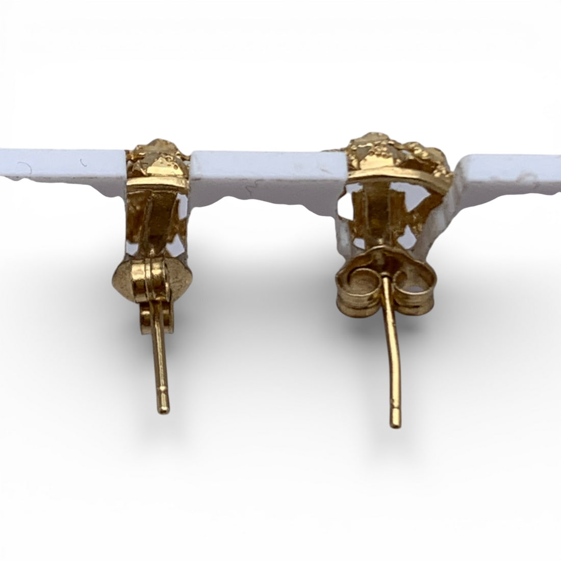 14k Yellow Gold Earrings - 2