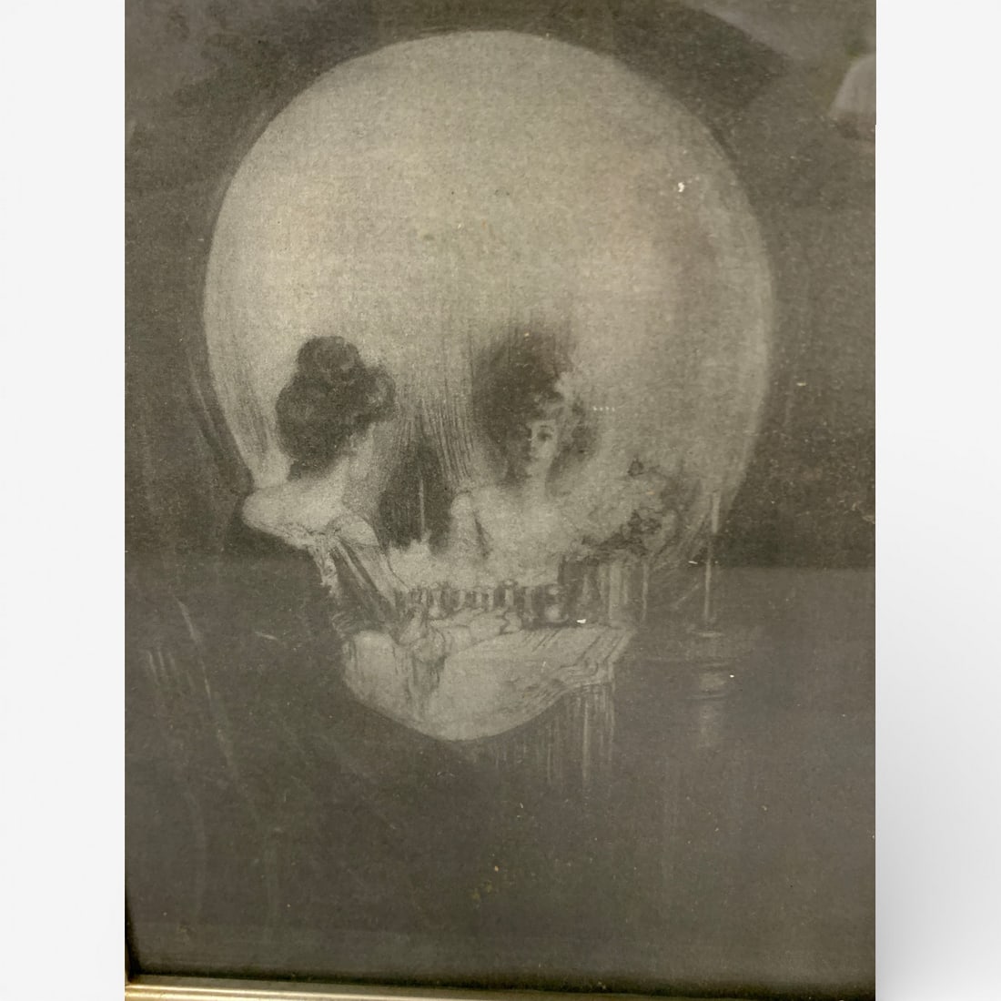 Skull / Lady Print In Frame - 2