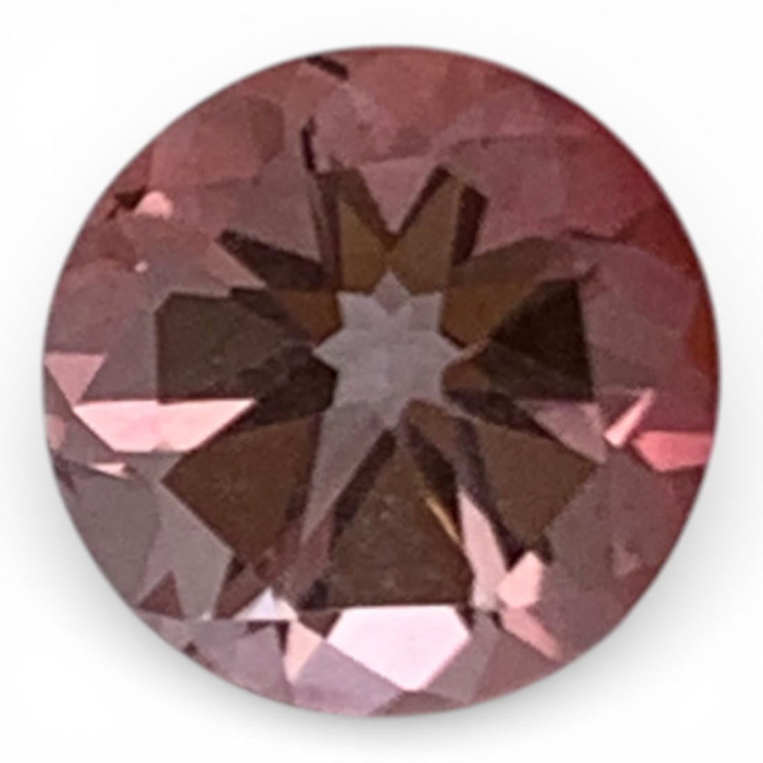 Faceted Pink Topaz Gemstone: 6mm DiameterGemstones Tested With Presidium Gem Tester Il - Berners Does Not Guarantee Authenticity Of Gemstones