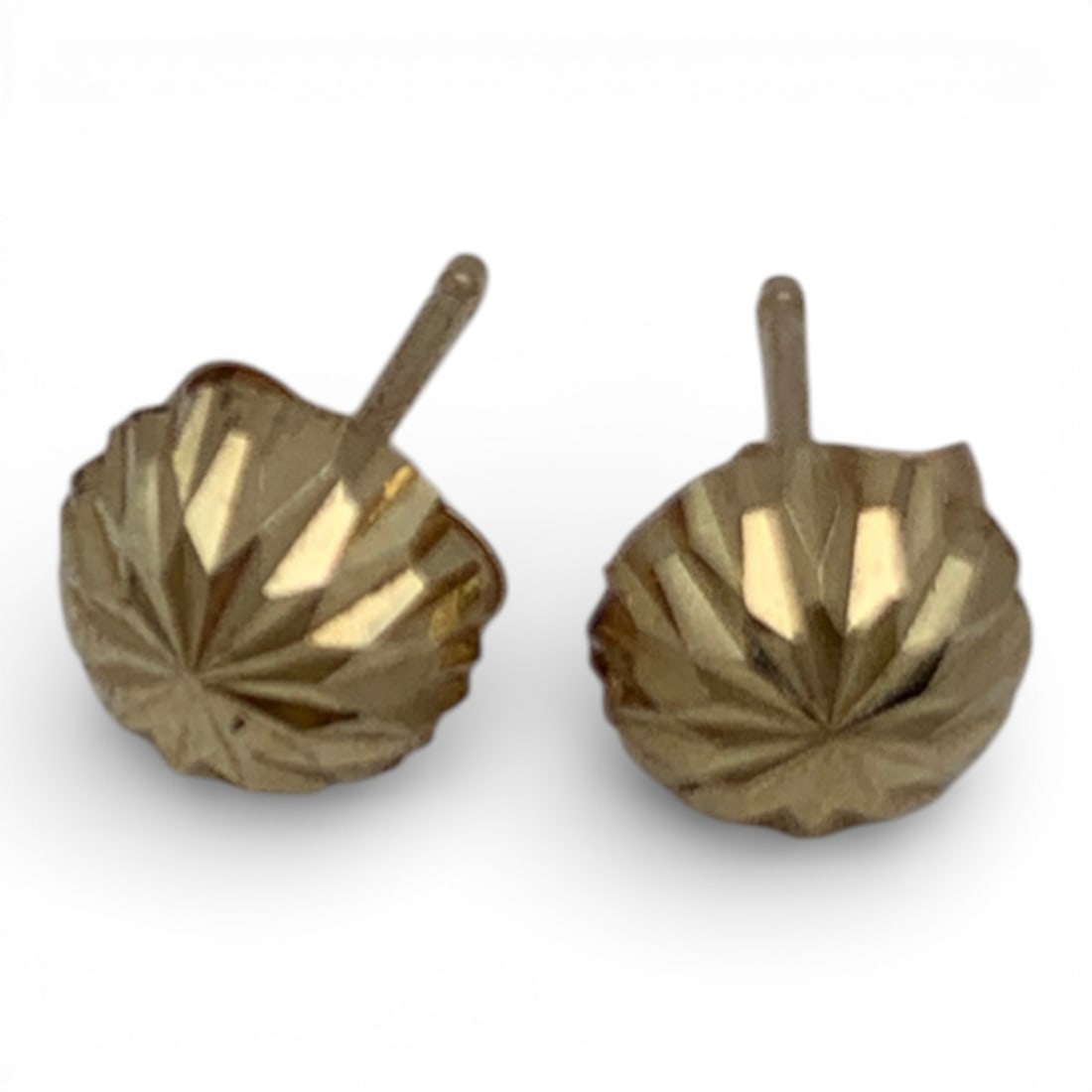 14k Yellow Gold Earrings: Marked 14k - 1/4" Long - 0.3 DwtGemstones Tested With Presidium Gem Tester Il - Berners Does Not Guarantee Authenticity Of Gemstones