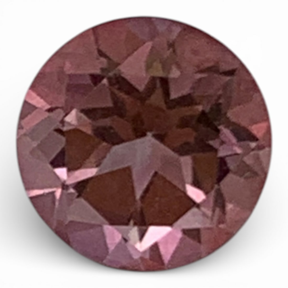 Faceted Pink Topaz Gemstone: 6mm DiameterGemstones Tested With Presidium Gem Tester Il - Berners Does Not Guarantee Authenticity Of Gemstones