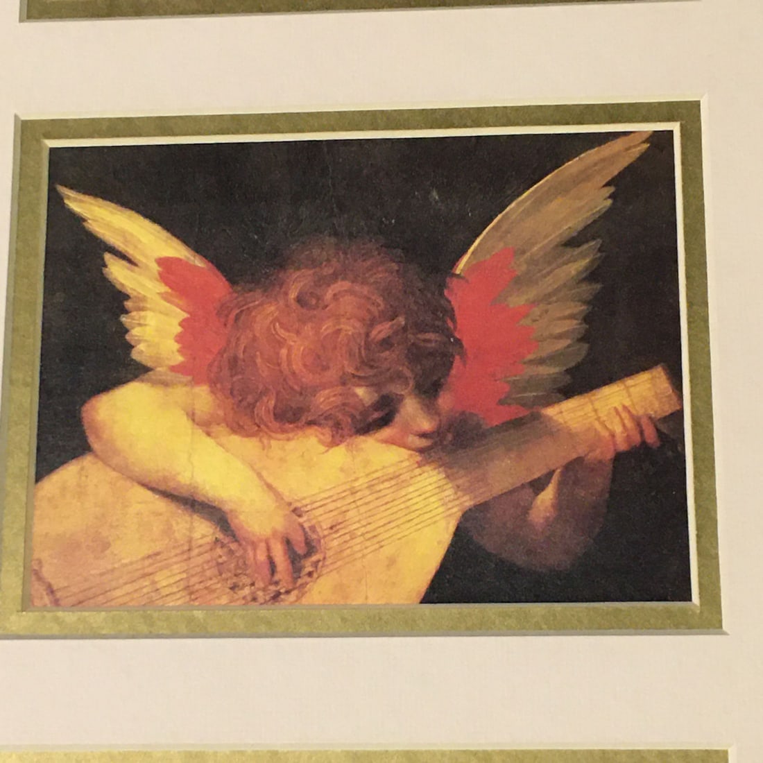 Cherub Prints In Gilt Frame - 4