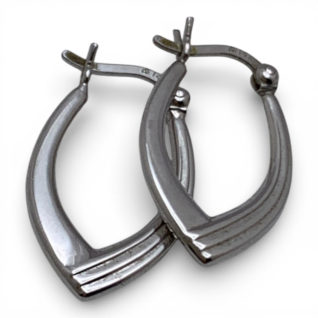 14k White Gold Earrings - 3