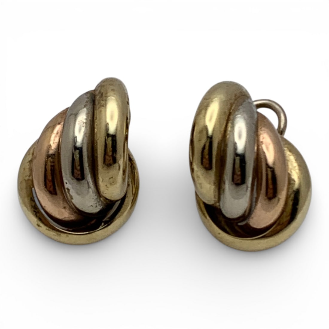 14k Yellow Gold Earrings: Marked 585 - 3/4" Long - 3.8 DwtGemstones Tested With Presidium Gem Tester Il - Berners Does Not Guarantee Authenticity Of Gemstones