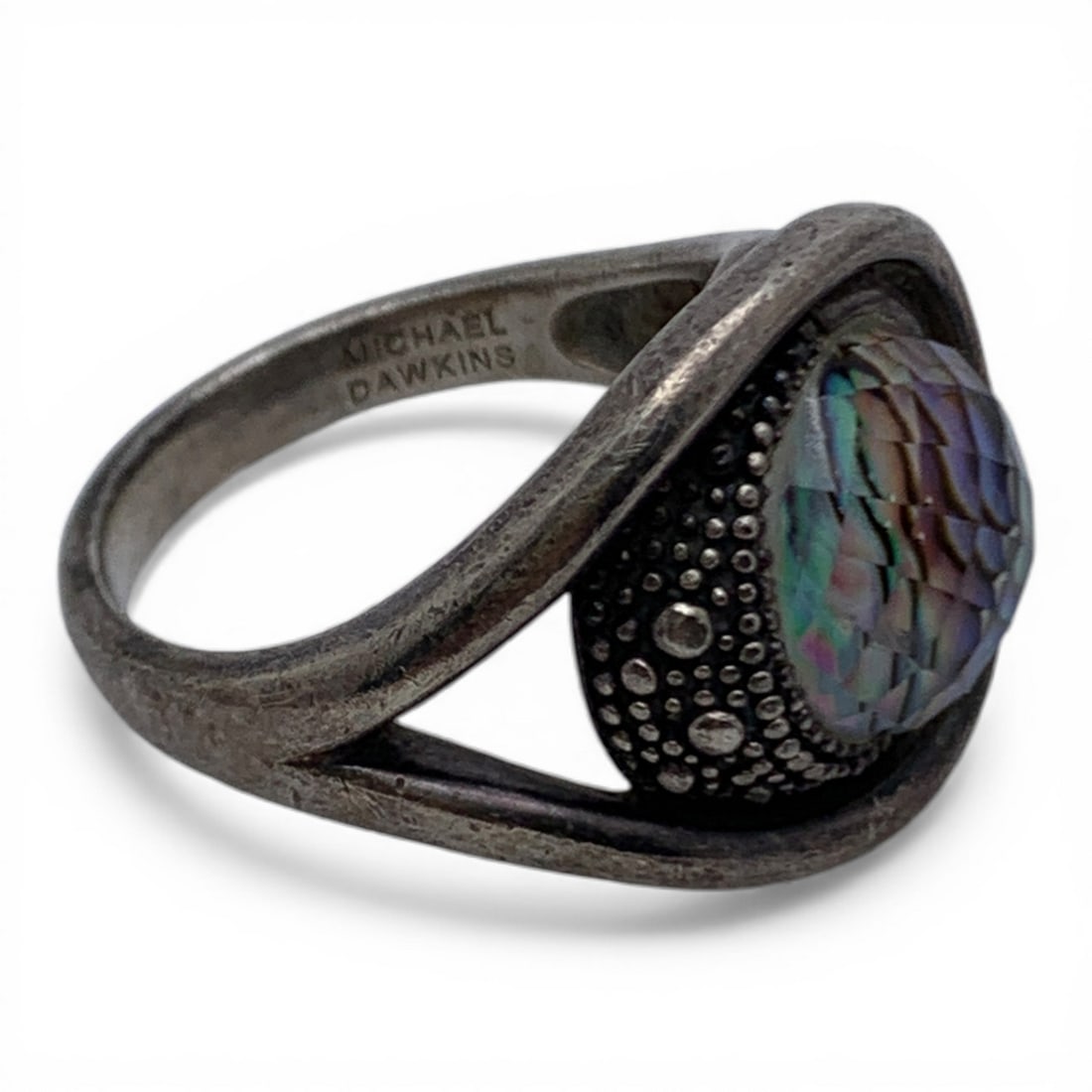 Michael Dawkins Sterling Ring With Stone - 4
