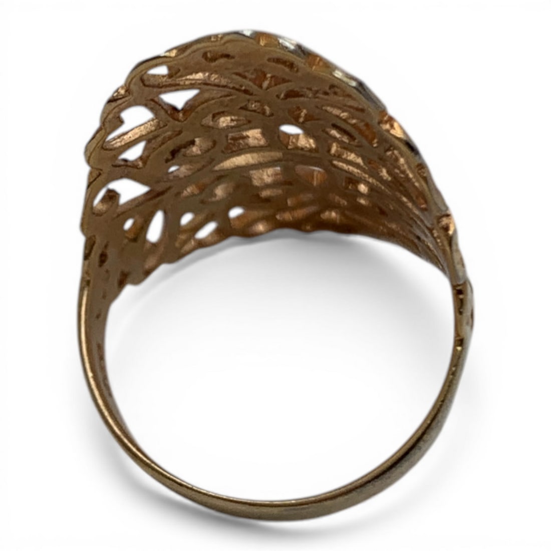 Sterling Silver Gold Tone Ring - 2