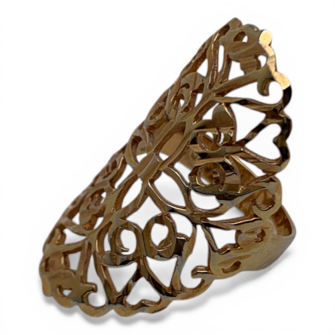 Sterling Silver Gold Tone Ring - 3