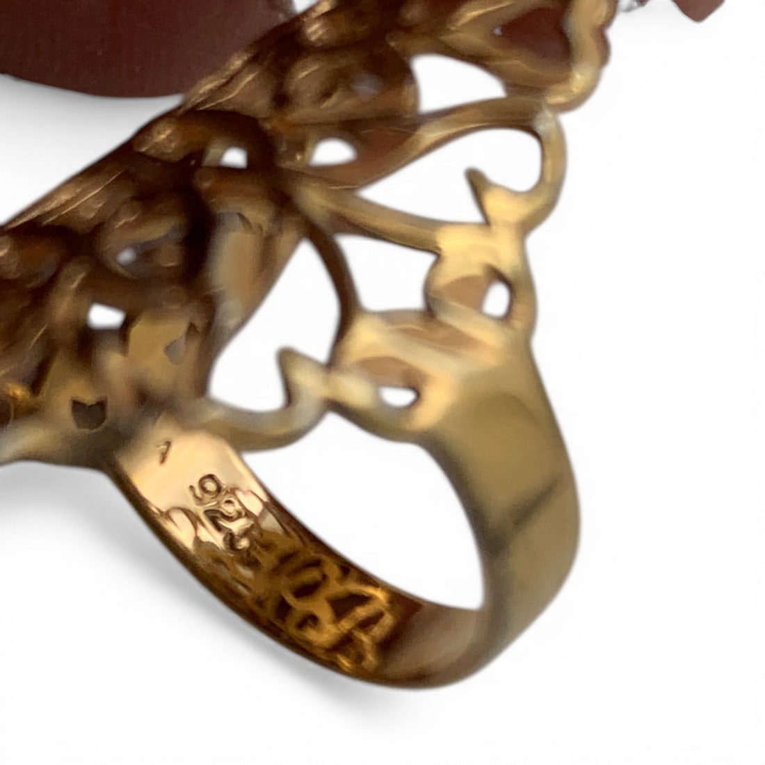 Sterling Silver Gold Tone Ring - 6