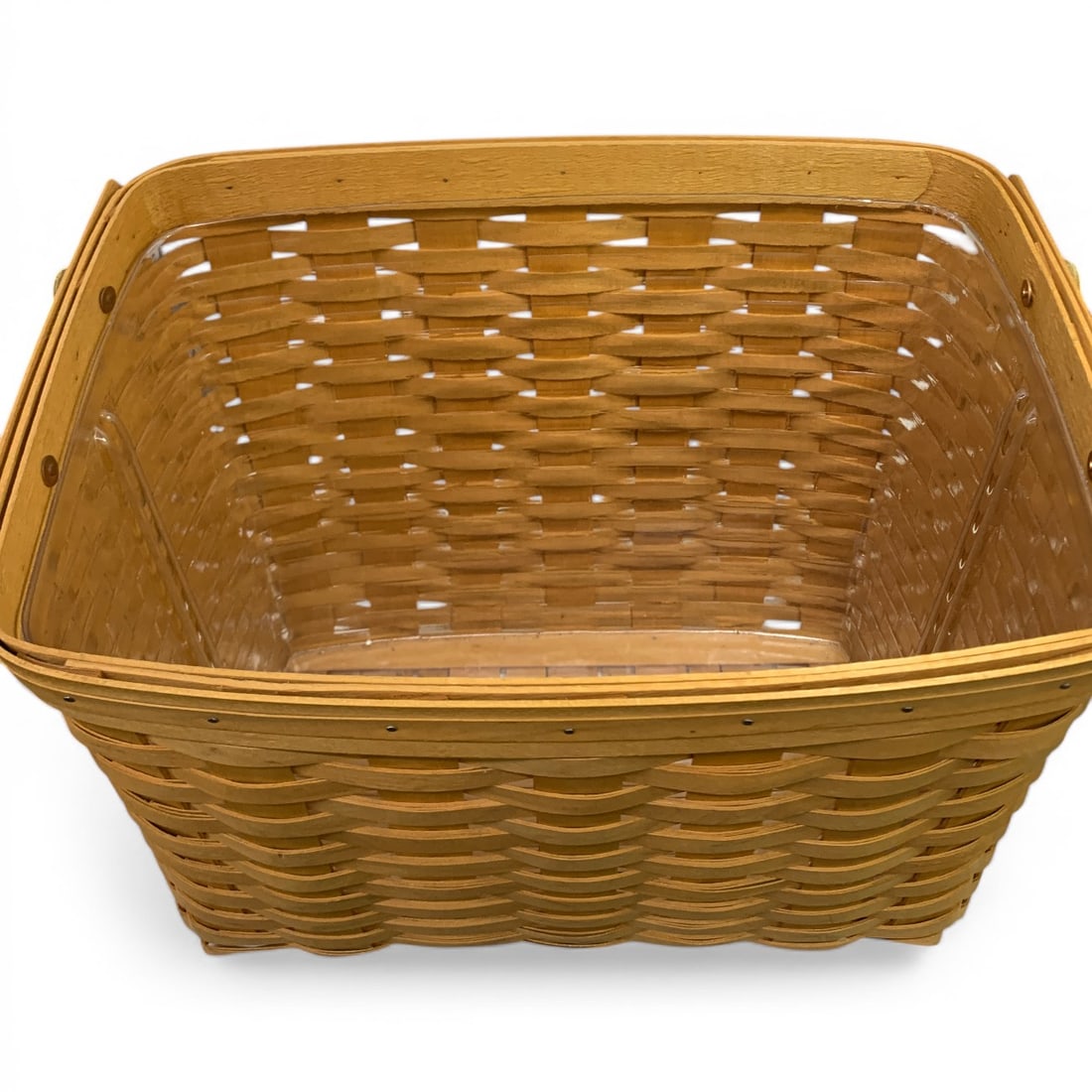 Longaberger Newspaper Basket With Protector - 10