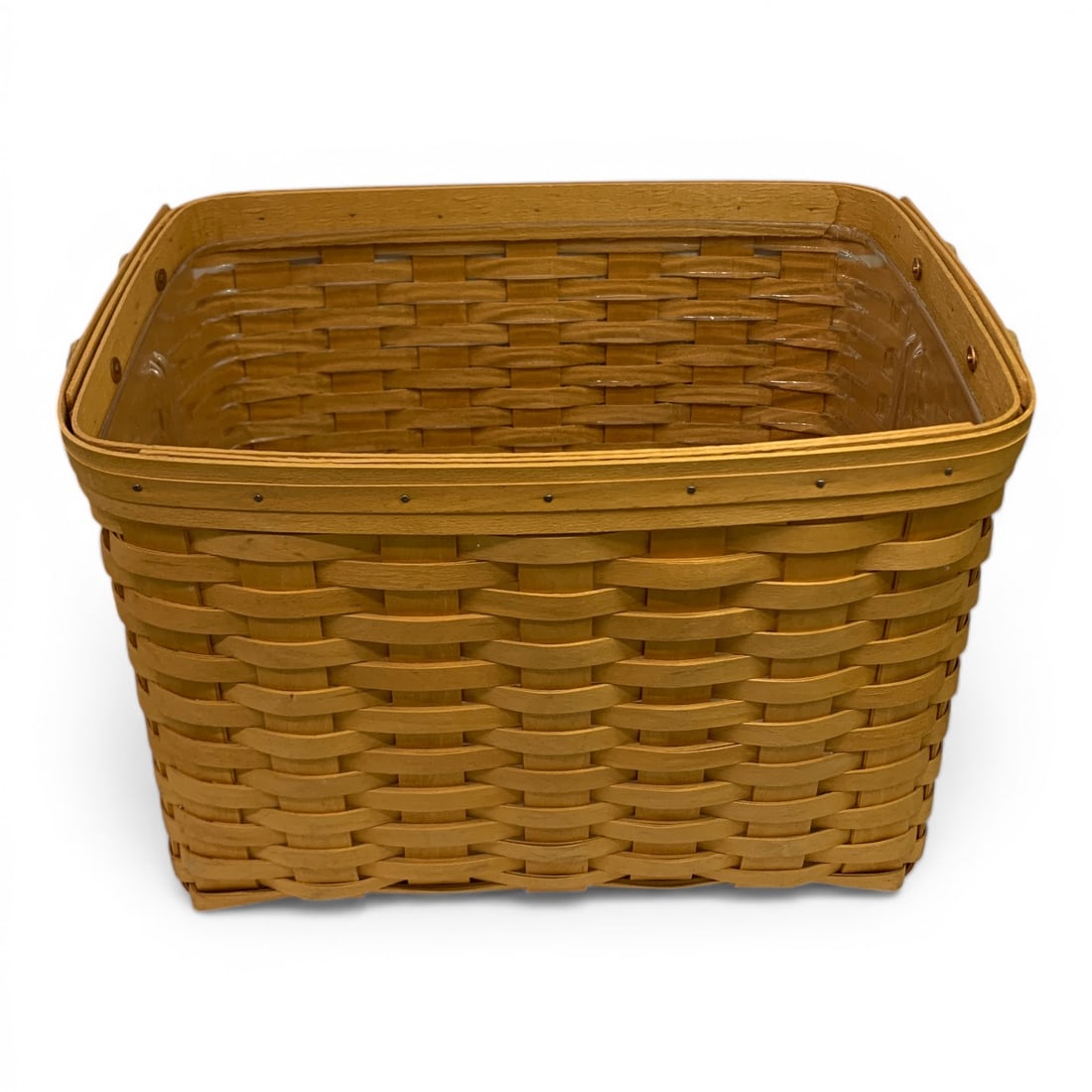 Longaberger Newspaper Basket With Protector - 6