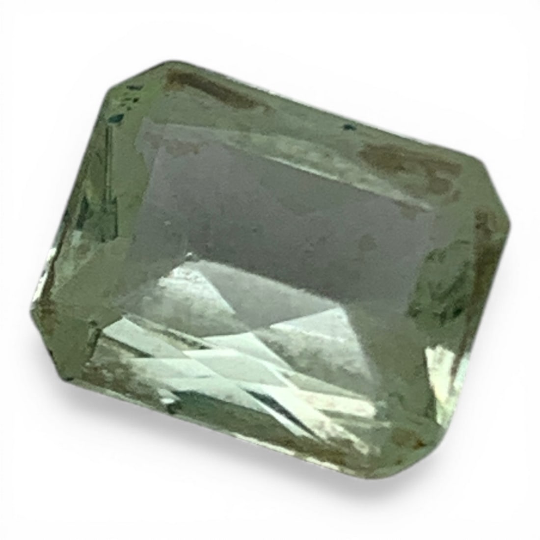 Faceted Light Green Spinel Gemstone - 3