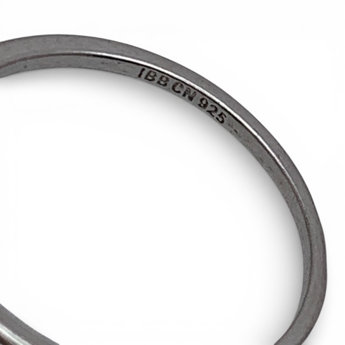 Sterling Silver Ring With Clear Stones - 6