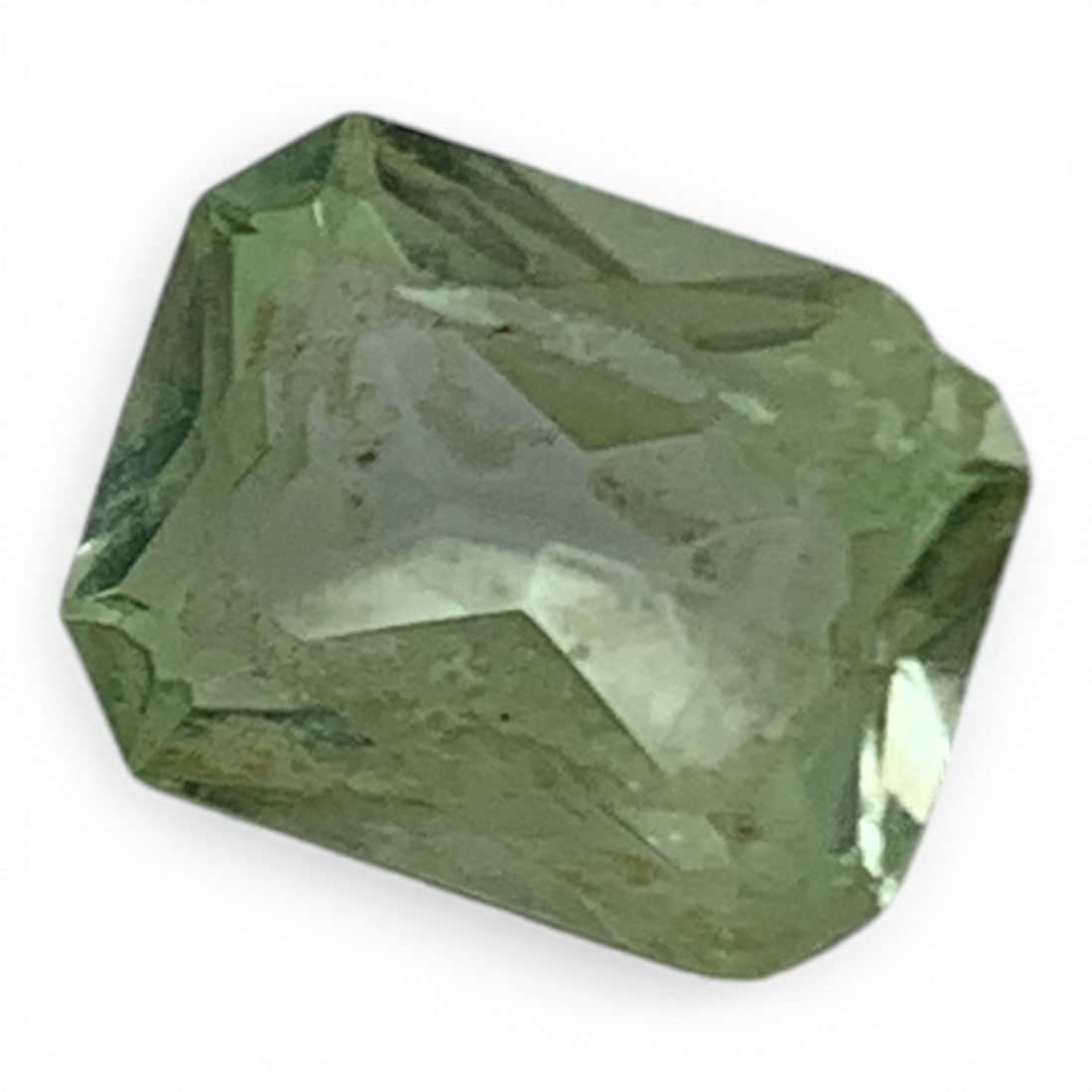 Faceted Light Green Spinel Gemstone - 3