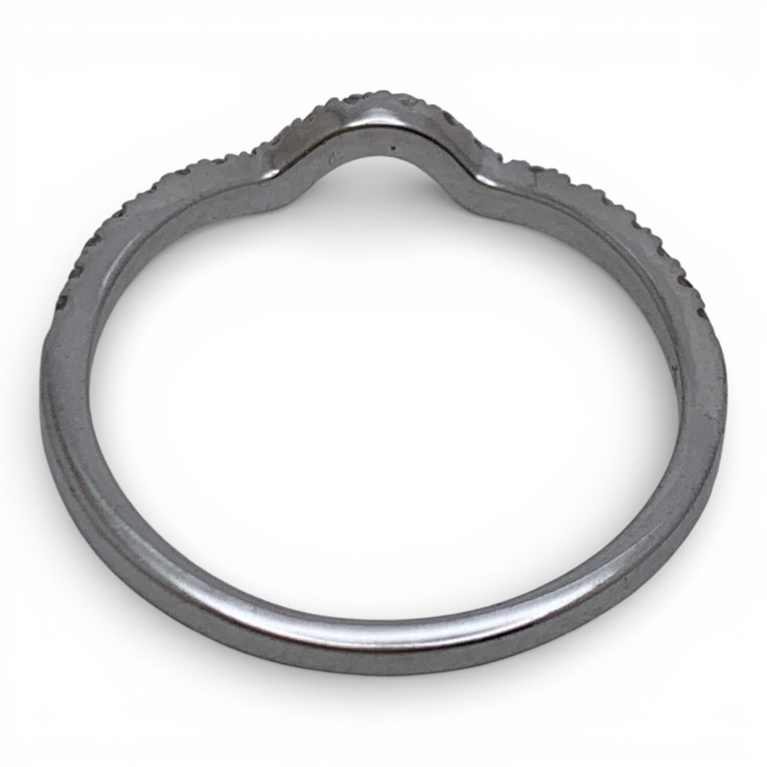 Sterling Silver Ring With Clear Stones - 2