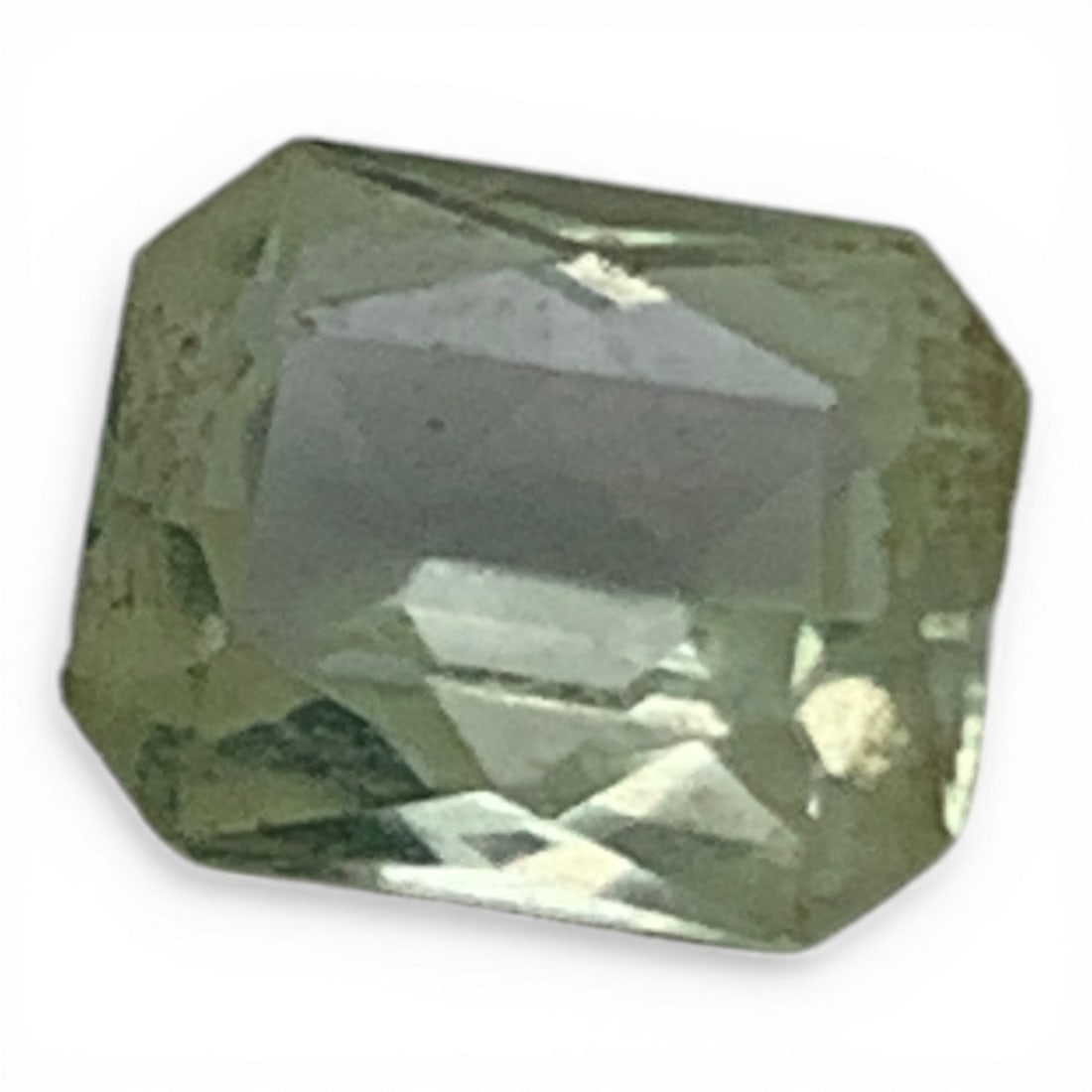 Faceted Light Green Spinel Gemstone - 3