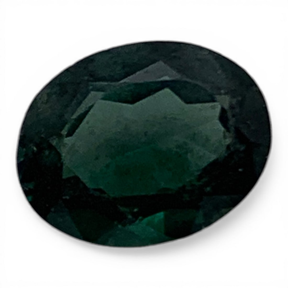 Faceted Dark Green Spinel Gemstone: 6x8.5mm Gemstones Tested With Presidium Gem Tester Il - Berners Does Not Guarantee Authenticity Of Gemstones