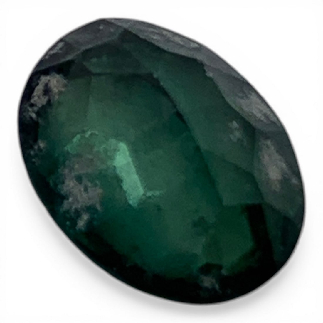 Faceted Dark Green Spinel Gemstone - 2
