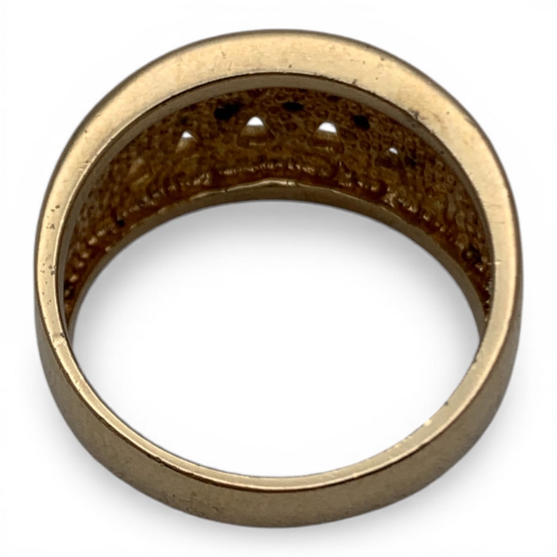 Sterling Silver Gold Tone Ring - 5