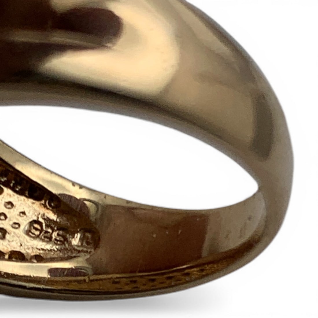 Sterling Silver Gold Tone Ring - 6