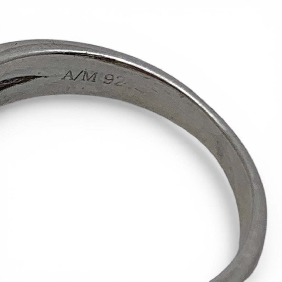 Sterling Silver & Clear Stone Ring - 6