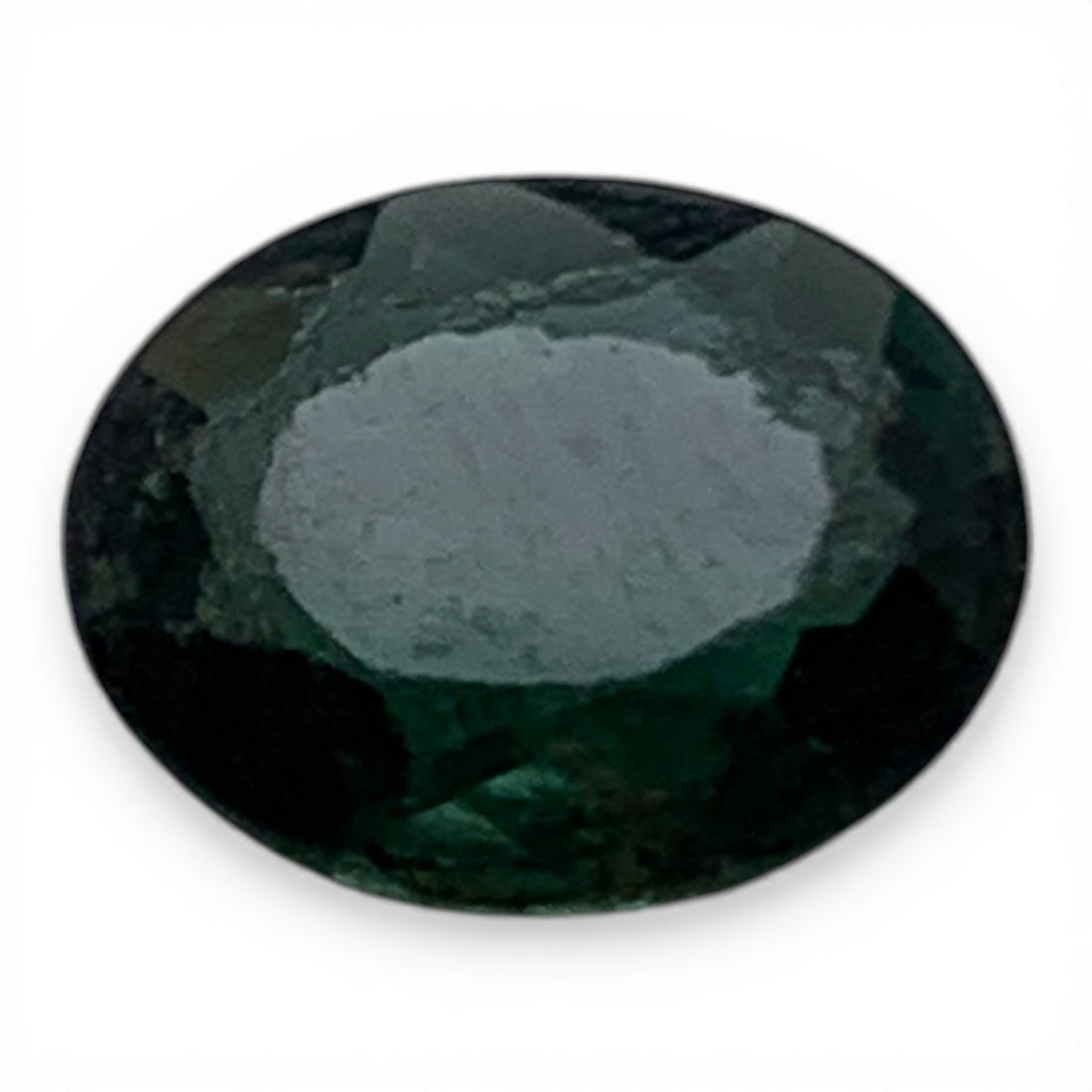 Faceted Dark Green Spinel Gemstone: 7x9mm Gemstones Tested With Presidium Gem Tester Il - Berners Does Not Guarantee Authenticity Of Gemstones