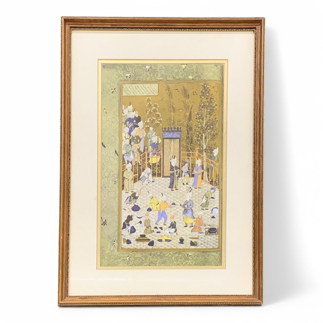 Print Of Asian Scene: Framed And Under Glass: 20.5" X 14.5".