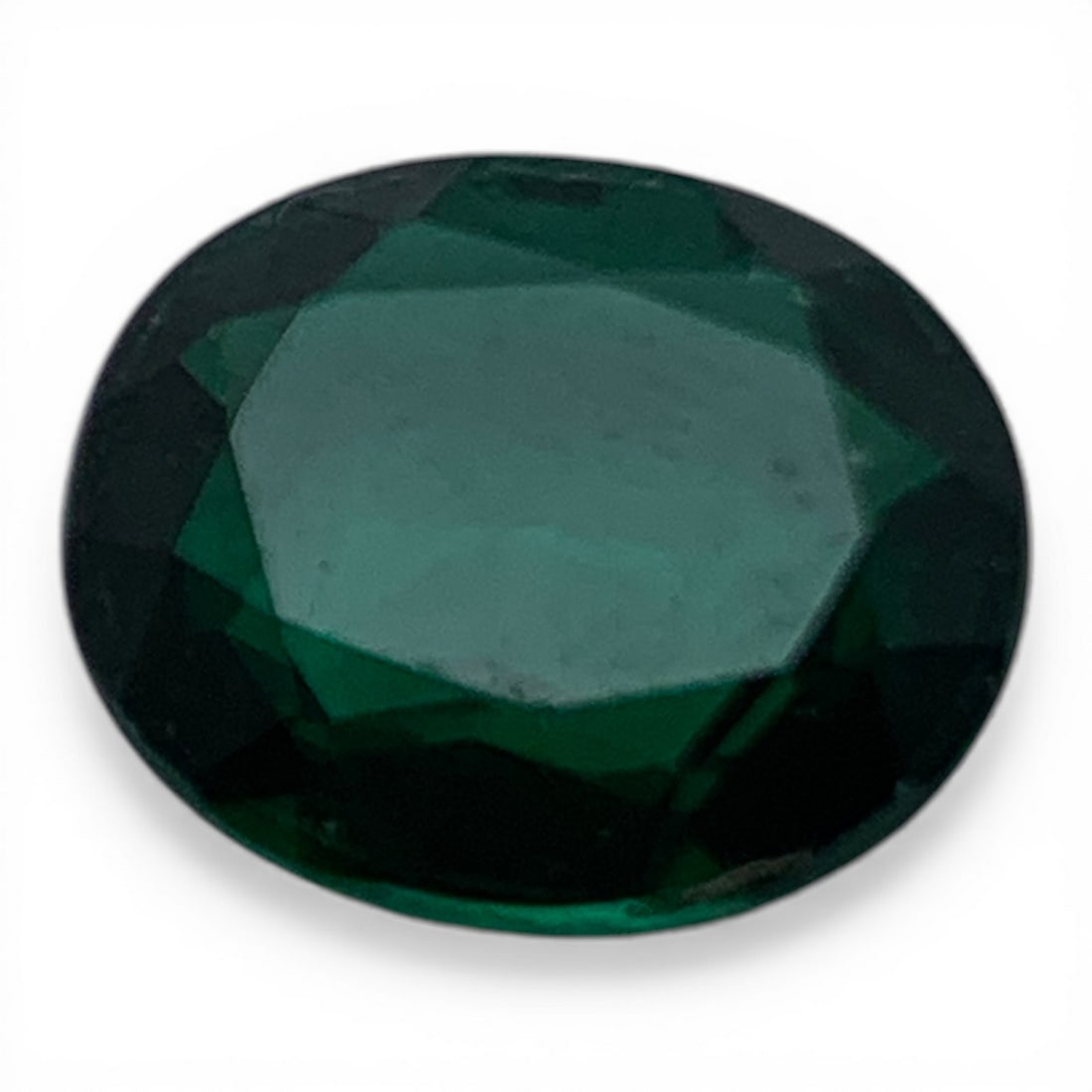 Faceted Dark Green Spinel Gemstone - 3