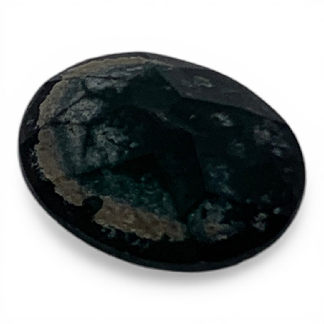 Faceted Dark Green Spinel Gemstone - 2