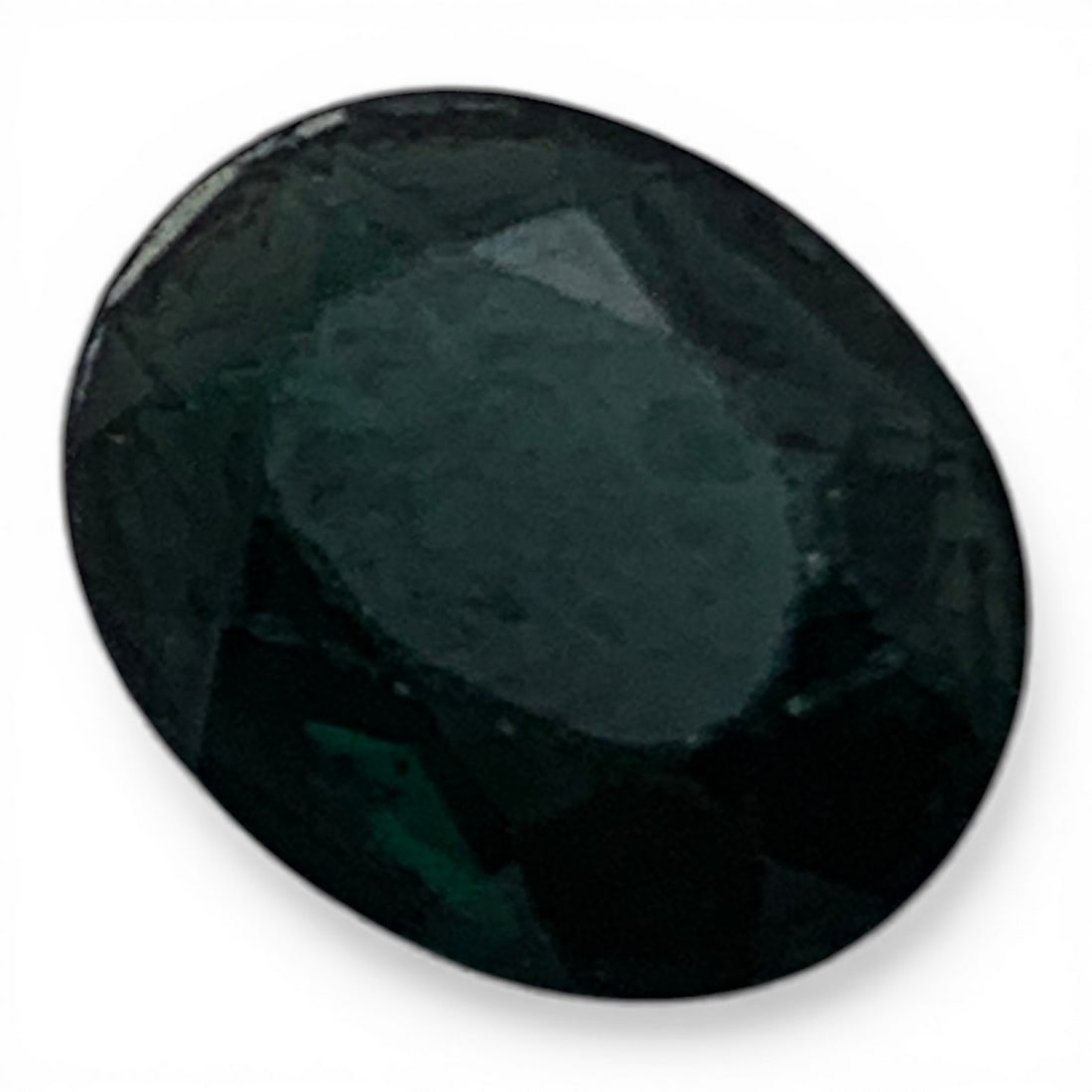 Faceted Dark Green Spinel Gemstone - 3
