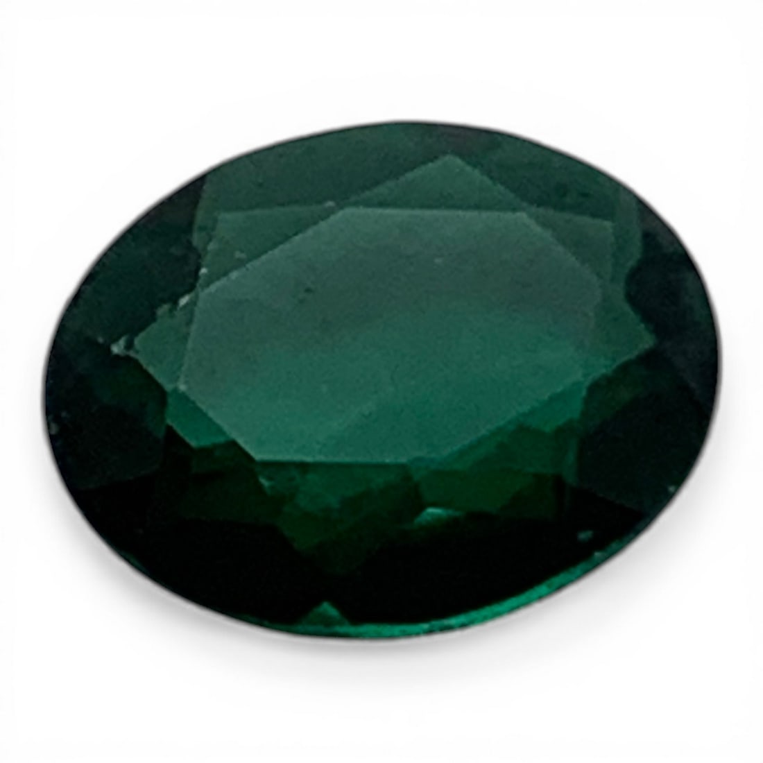 Faceted Dark Green Spinel Gemstone: 6.5x8.5mm Gemstones Tested With Presidium Gem Tester Il - Berners Does Not Guarantee Authenticity Of Gemstones