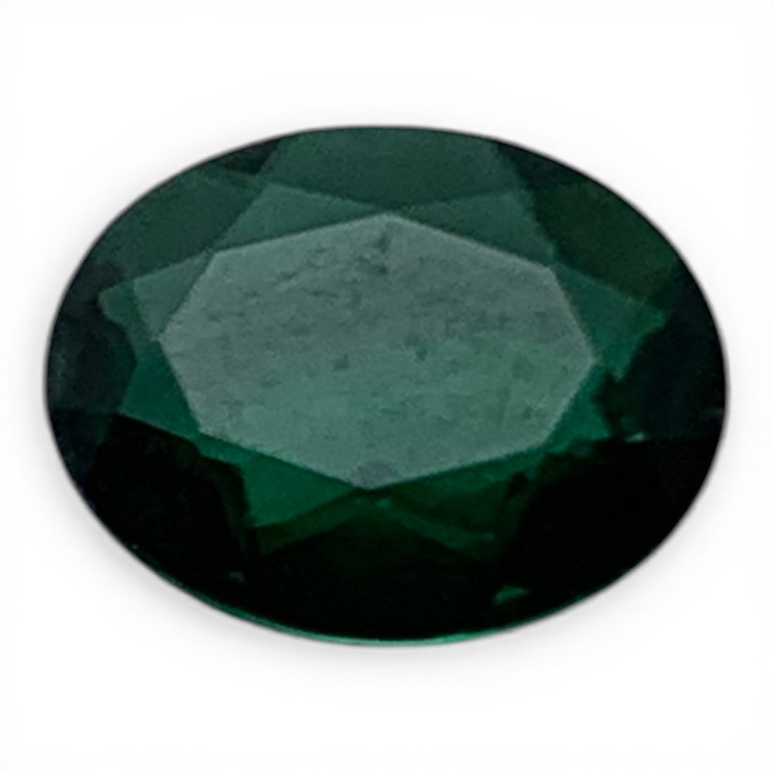 Faceted Dark Green Spinel Gemstone - 3