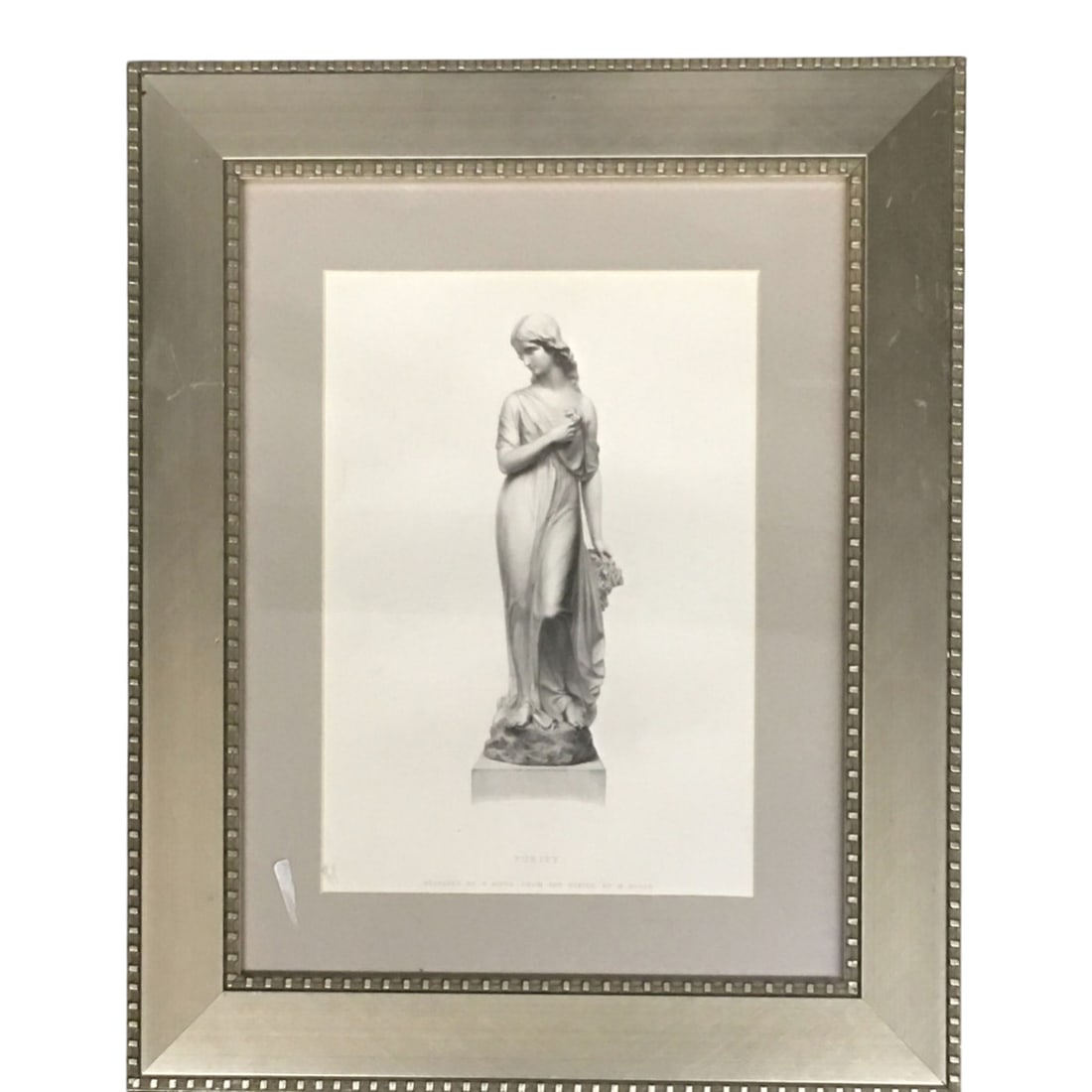 Framed Print, Purity: Engraved By W. Roffe. Framed And Under Glass: 17.5" X 14.5".