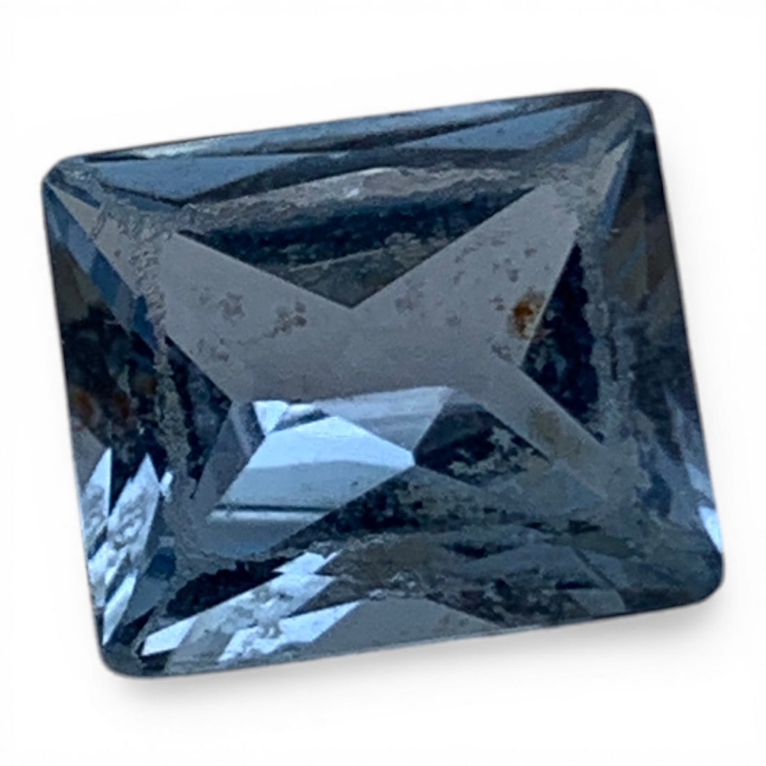 Faceted Light Blue Spinel Gemstone: 10.5x12.5mm Gemstones Tested With Presidium Gem Tester Il - Berners Does Not Guarantee Authenticity Of Gemstones