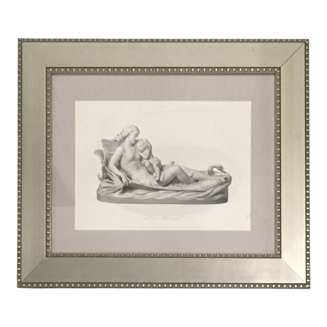 The Peri And Child Engraving: Engraved By R. A. Artlett, From The Group Of Sculpture By C. F. Fuller. Framed And Under Glass: 14.5" X 17.5".