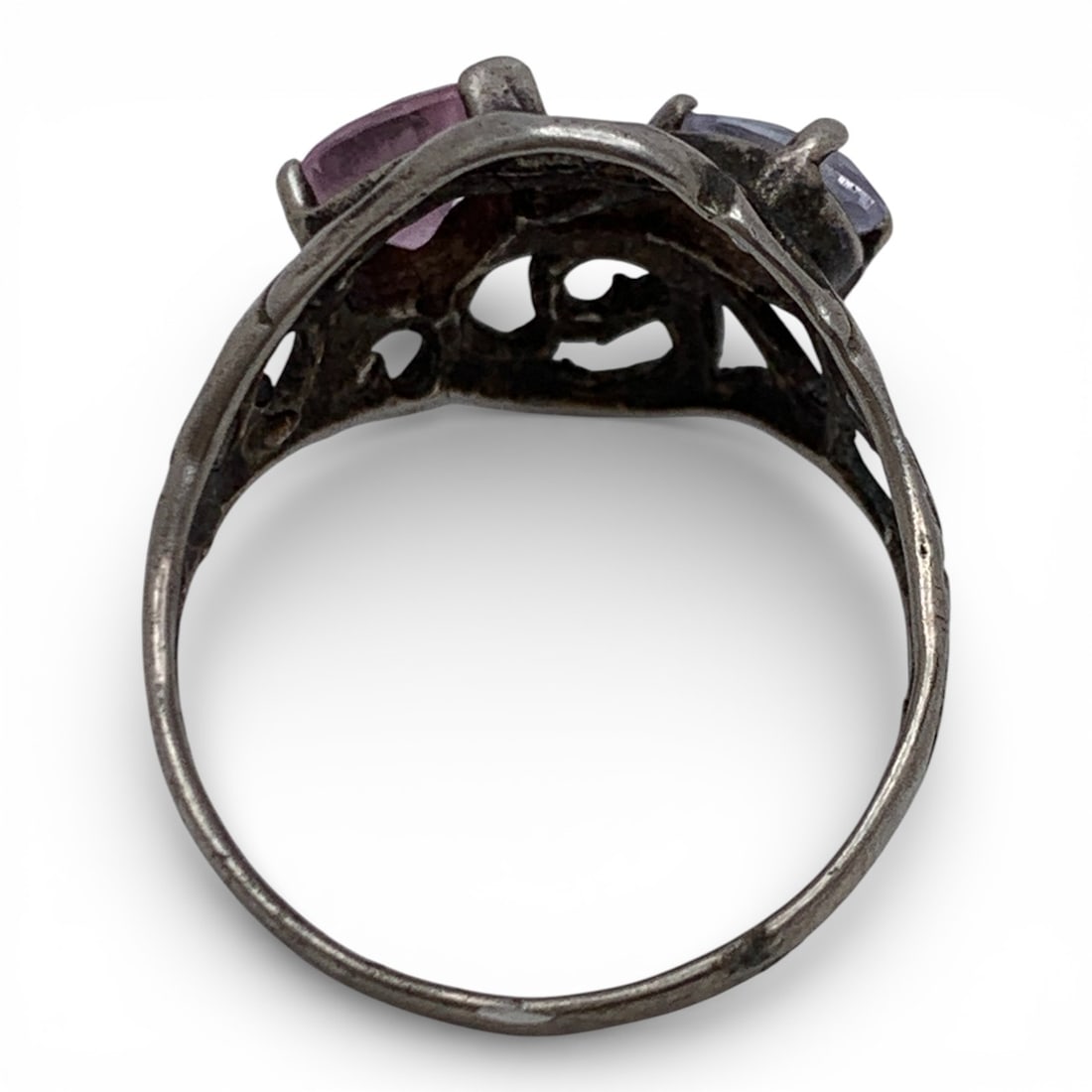 Sterling Silver Ring With Stones - 3