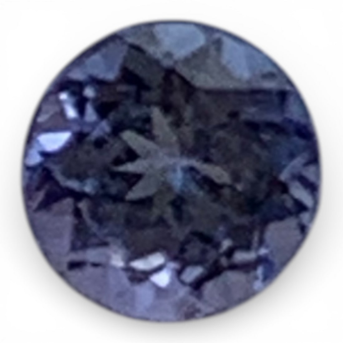 Faceted Purple Tanzanite Gemstone: 5mm DiameterGemstones Tested With Presidium Gem Tester Il - Berners Does Not Guarantee Authenticity Of Gemstones