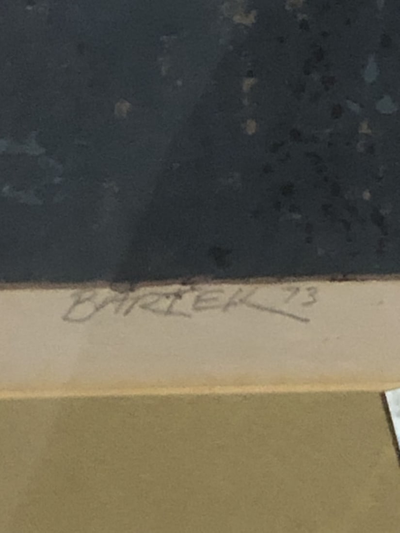 Signed Bartek Print, Man With A Dead Bird - 5