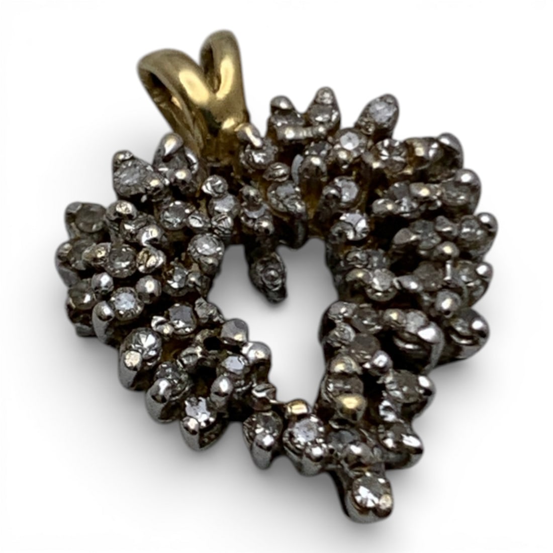 14k Yellow Gold & Champagne Diamond Pendant: Marked 14k - 7/8" Long - 2.6 DwtGemstones Tested With Presidium Gem Tester Il - Berners Does Not Guarantee Authenticity Of Gemstones