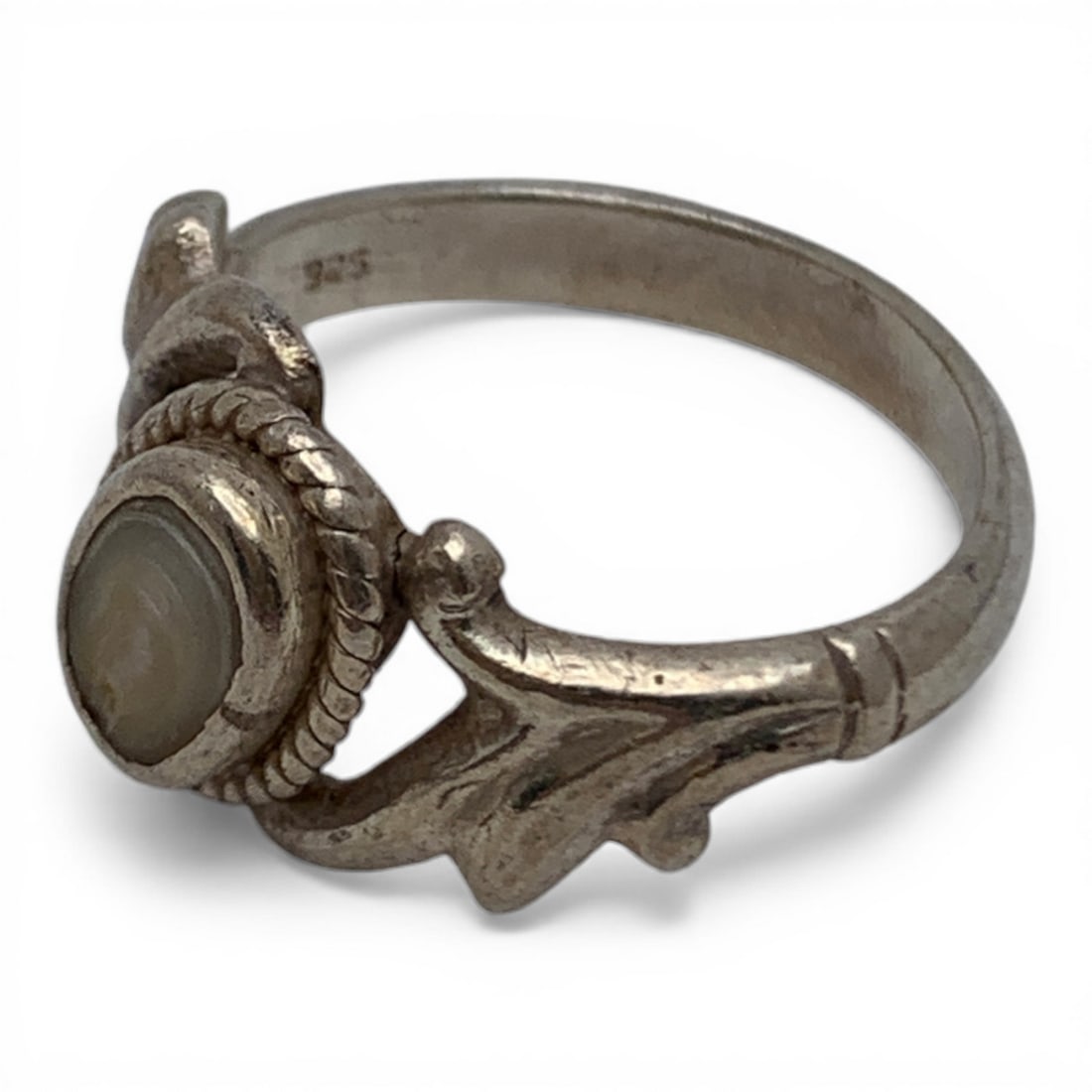 Sterling Silver Ring With Stone - 3