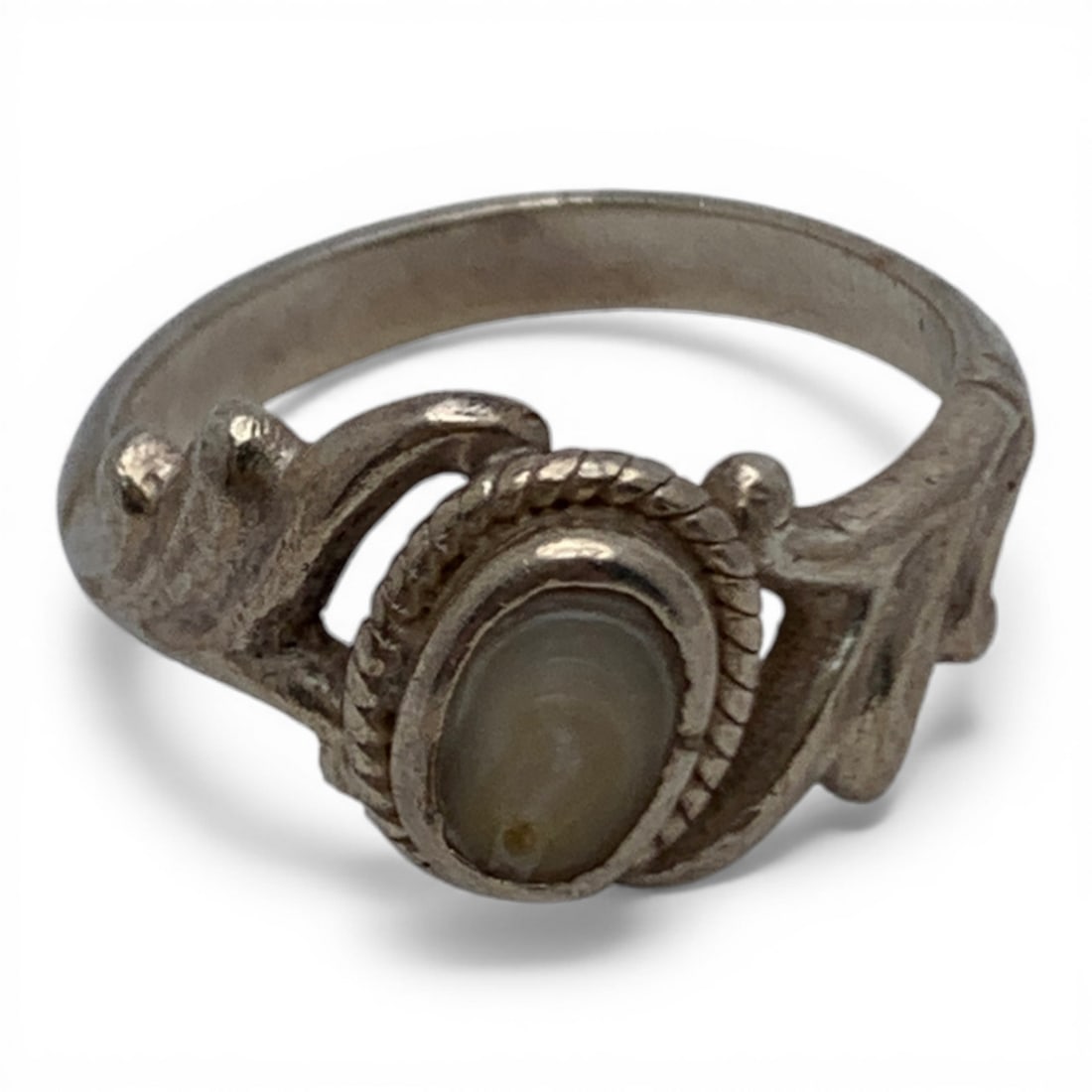 Sterling Silver Ring With Stone - 5